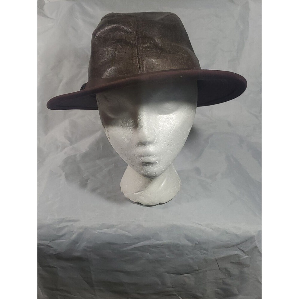 Not For Sale Indiana Jones Style Leather Large Hat by Adventure Bound U.S.A.